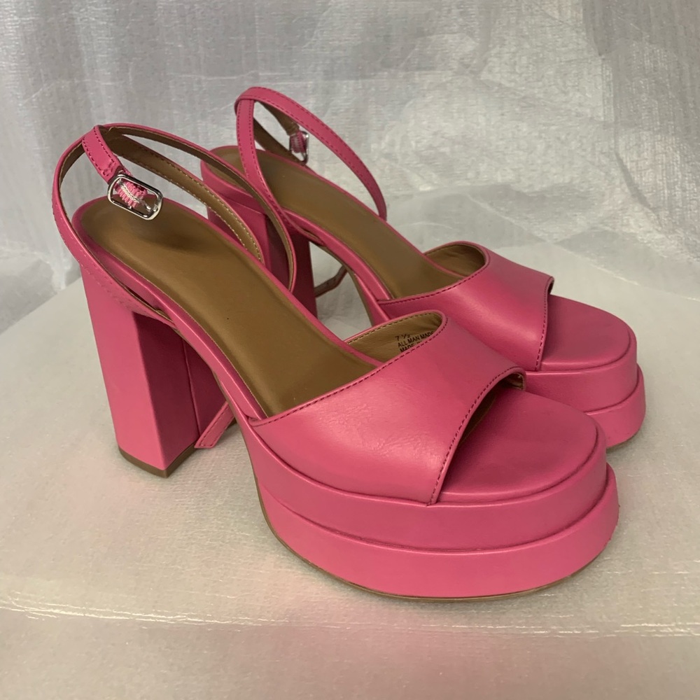 Target Pink Platform Shoes with Chunky Sole